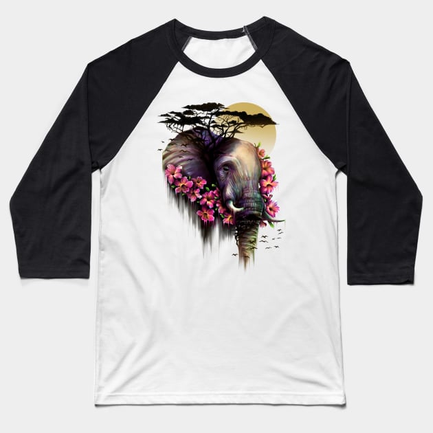 The Wild Bloom Baseball T-Shirt by opawapo